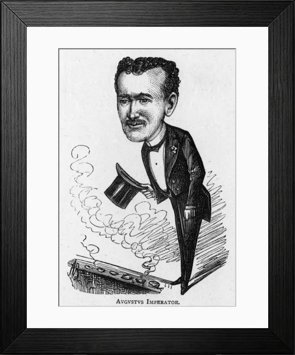 Framed Print : Caricature of the actor Augustus Harris Framed Print : Caricature of the actor Augustus Harris
