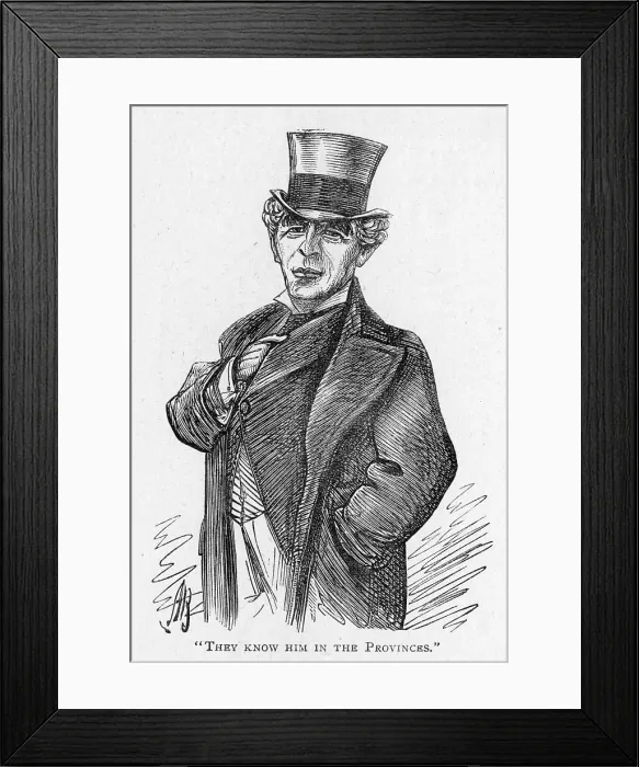 Framed Print : Caricature of the actor Barry Sullivan Framed Print : Caricature of the actor Barry Sullivan