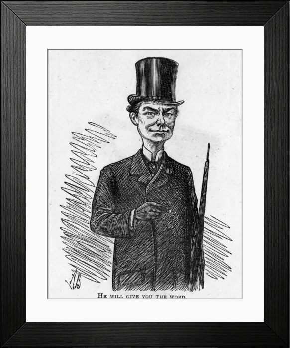 Framed Print : Caricature of the actor Charles Collette Framed Print : Caricature of the actor Charles Collette