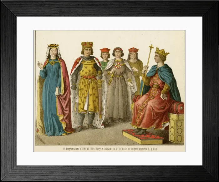 Framed Print : Empress Anna with Duke Henry of Breslaw Framed Print : Empress Anna with Duke Henry of Breslaw