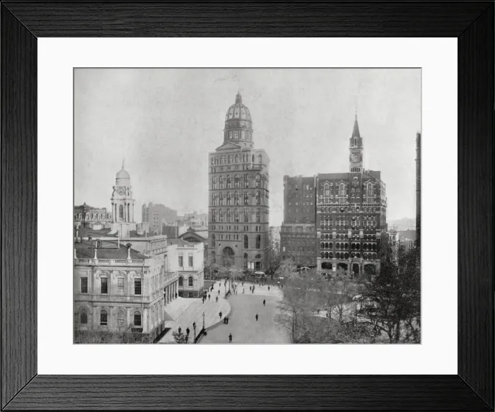 Framed Print : Newspaper buildings in New York, USA Framed Print : Newspaper buildings in New York, USA