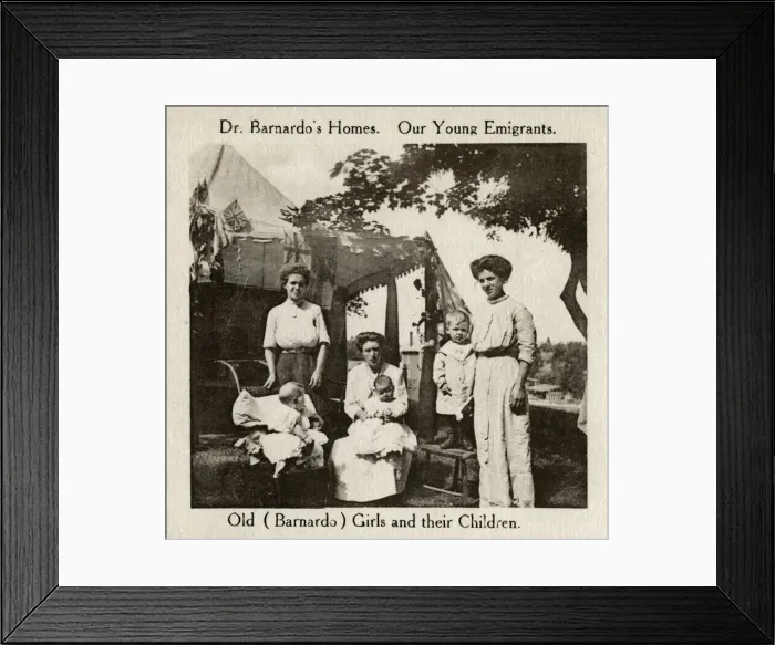 Framed Print : Barnardos Emigrants in Canada - mothers and children Framed Print : Barnardos Emigrants in Canada - mothers and children