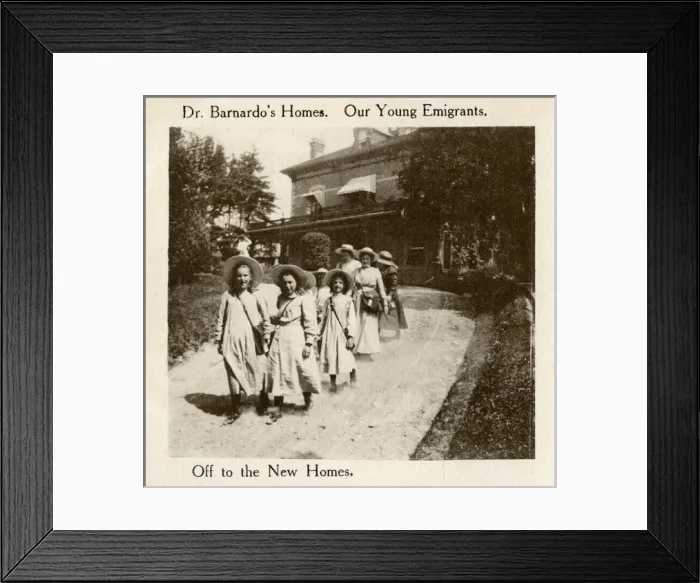 Framed Print : Barnardos Emigrants in Canada - off to new homes Framed Print : Barnardos Emigrants in Canada - off to new homes