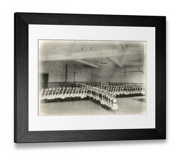 Framed Print : Royal Female Orphanage, Beddington, Surrey - Marching Drill Framed Print : Royal Female Orphanage, Beddington, Surrey - Marching Drill