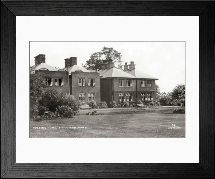 Framed Print : Wandsworth Unions Old Peoples Cottages at Tooting Framed Print : Wandsworth Unions Old Peoples Cottages at Tooting