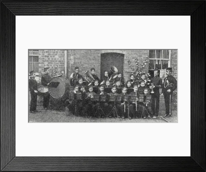 Framed Print : Standon Boys Farm Home, Eccleshall, Staffordshire - Band Framed Print : Standon Boys Farm Home, Eccleshall, Staffordshire - Band