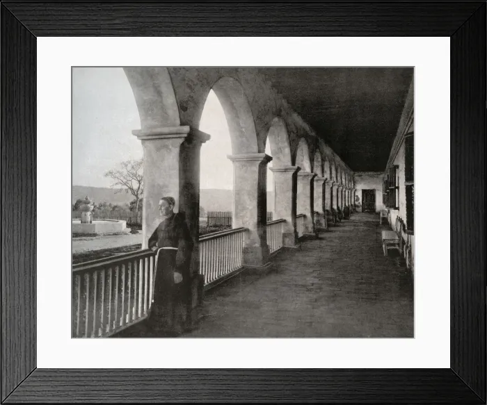 Framed Print : Santa Barbara Mission, California, USA Framed Print : Santa Barbara Mission, California, USA