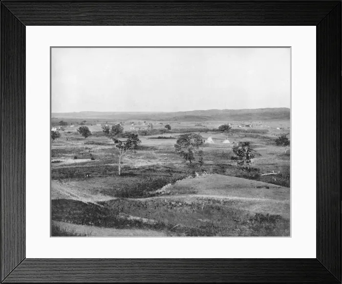 Framed Print : Indian Village on the Cheyenne, Dakota, USA Framed Print : Indian Village on the Cheyenne, Dakota, USA