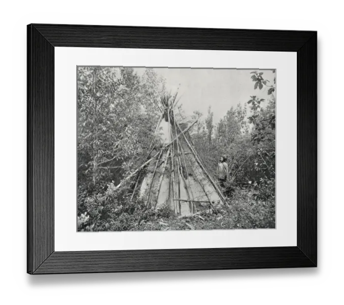 Framed Print : Burial Tepee of a Chiefs Wife, USA Framed Print : Burial Tepee of a Chiefs Wife, USA