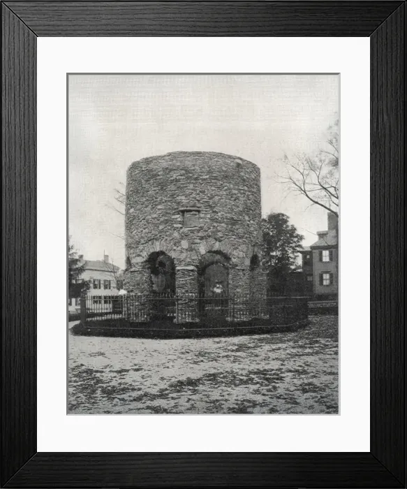 Framed Print : Round Tower, Touro Park, Newport, Rhode Island, USA Framed Print : Round Tower, Touro Park, Newport, Rhode Island, USA