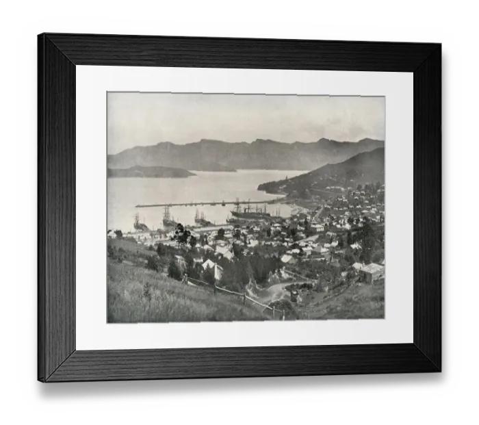 Framed Print : Lyttleton, New Zealand Framed Print : Lyttleton, New Zealand