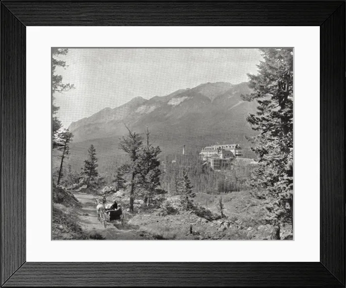 Framed Print : Banff Hotel, National Park, Alberta, Canada Framed Print : Banff Hotel, National Park, Alberta, Canada