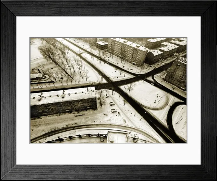 Framed Print : City view of an intersection, Moscow Framed Print : City view of an intersection, Moscow