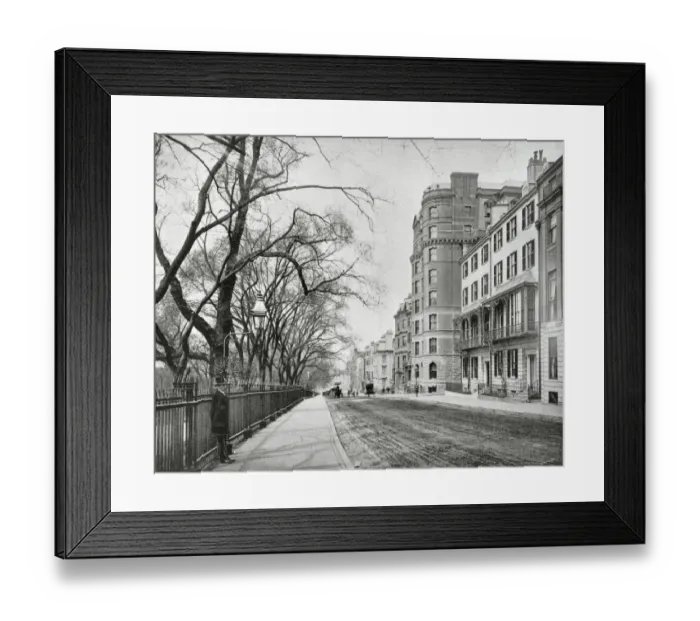 Framed Print : Beacon Street, Boston, USA Framed Print : Beacon Street, Boston, USA