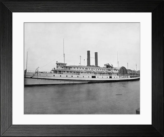 Framed Print : Fall River Line Steamer Pilgrim, Massachusetts, USA Framed Print : Fall River Line Steamer Pilgrim, Massachusetts, USA
