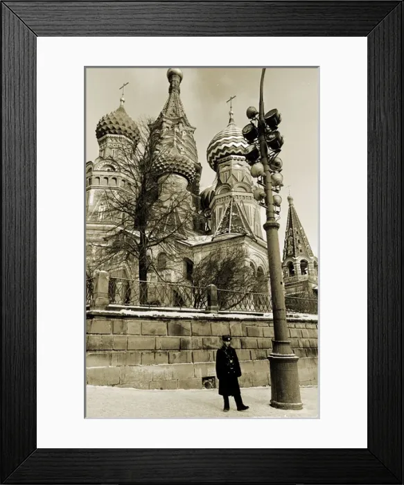 Framed Print : In front of St Basils, Moscow Framed Print : In front of St Basils, Moscow