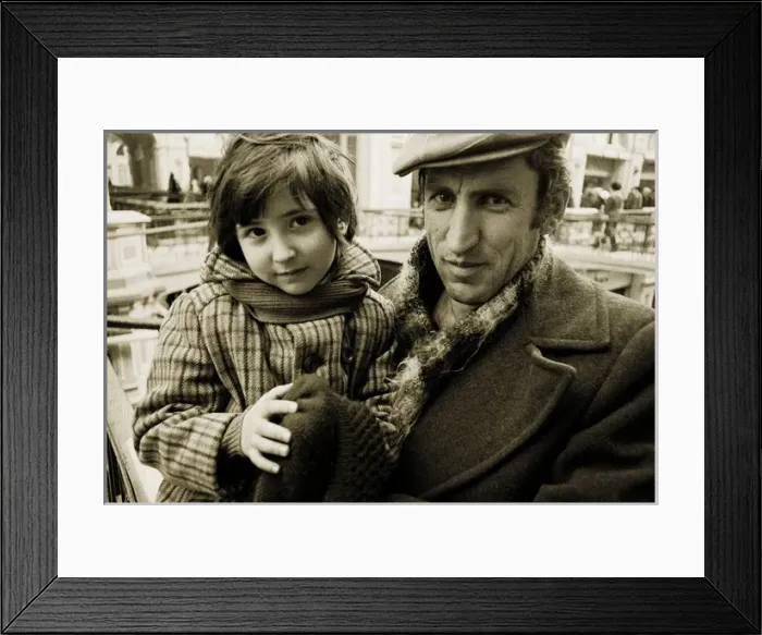 Framed Print : Father and daughter, Moscow Framed Print : Father and daughter, Moscow