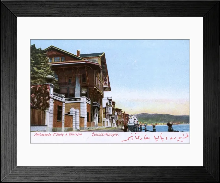 Framed Print : The Italian Embassy - Bosphorus, Istanbul, Turkey Framed Print : The Italian Embassy - Bosphorus, Istanbul, Turkey