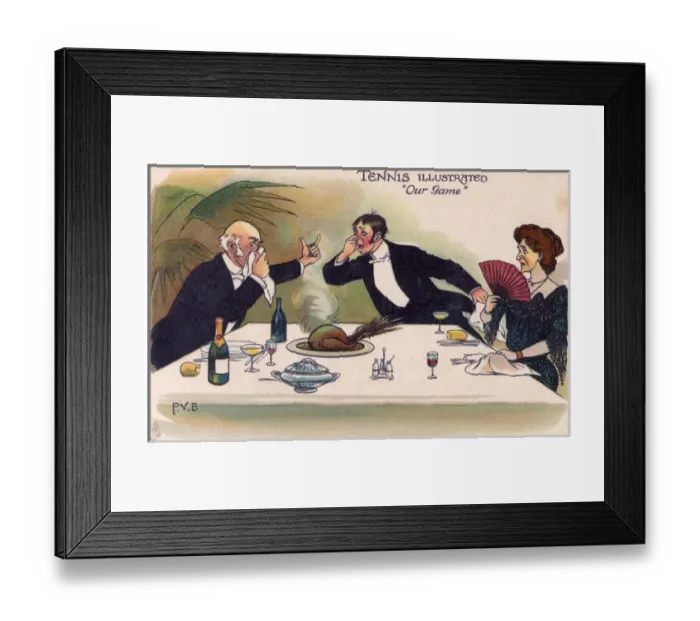 Framed Print : An older gentleman professing his love to a young ladyfriend Framed Print : An older gentleman professing his love to a young ladyfriend