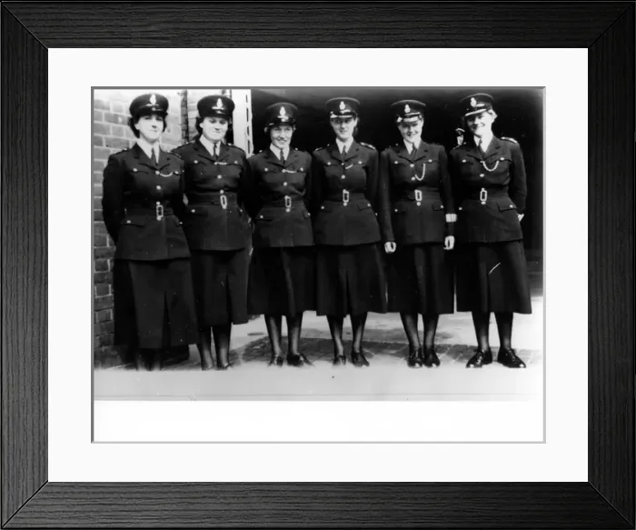 Framed Print : Group photo, women police officers, Met Police, Croydon Framed Print : Group photo, women police officers, Met Police, Croydon