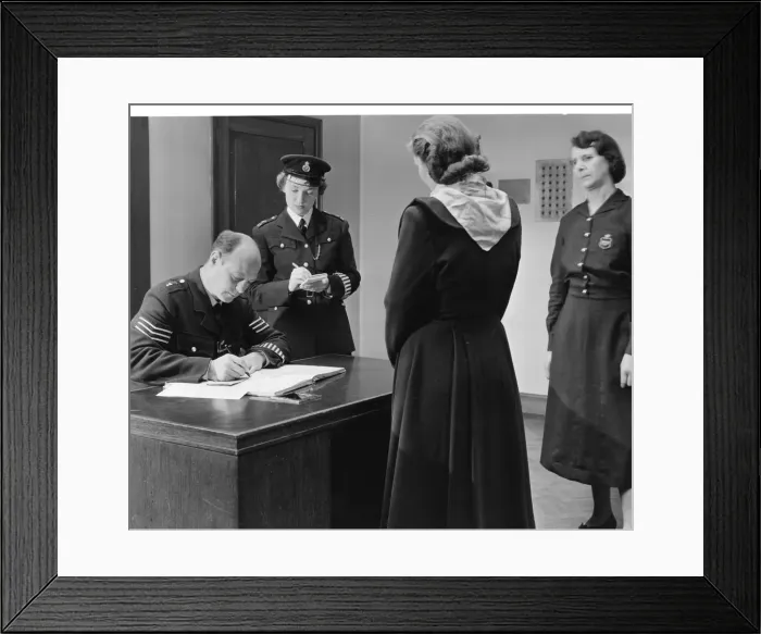 Framed Print : Police officers at work, Hammersmith, London Framed Print : Police officers at work, Hammersmith, London