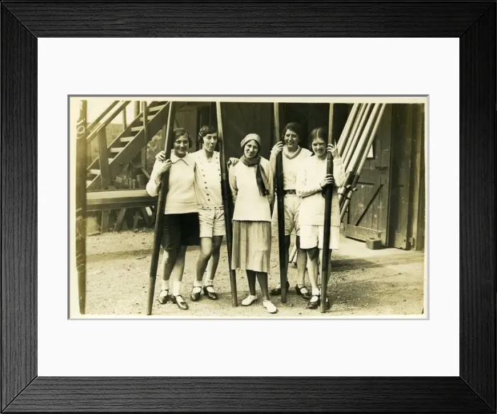 Framed Print : Woman police officer Ivy Cook in rowing team Framed Print : Woman police officer Ivy Cook in rowing team