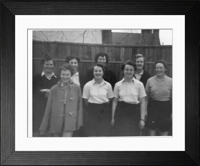 Framed Print : Group photo, women police officers in sports team Framed Print : Group photo, women police officers in sports team