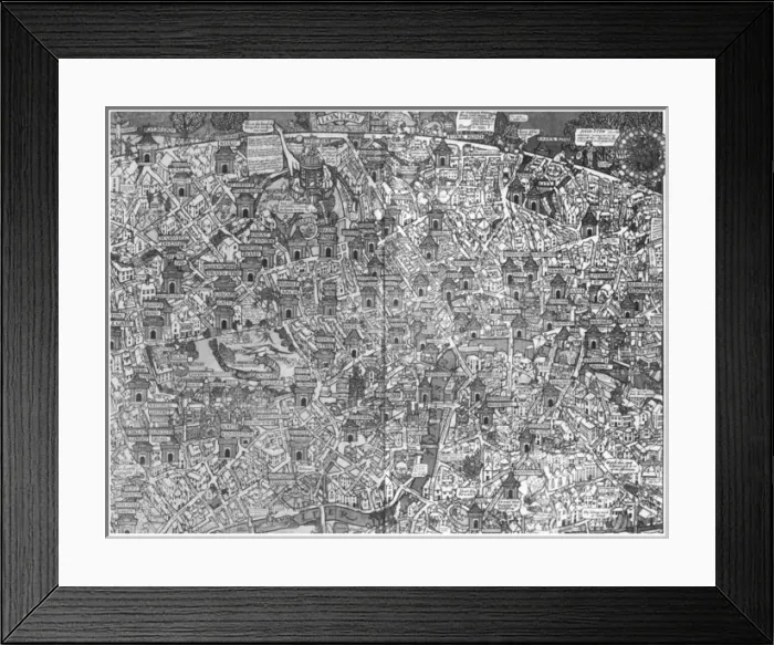 Framed Print : Map of London Framed Print : Map of London