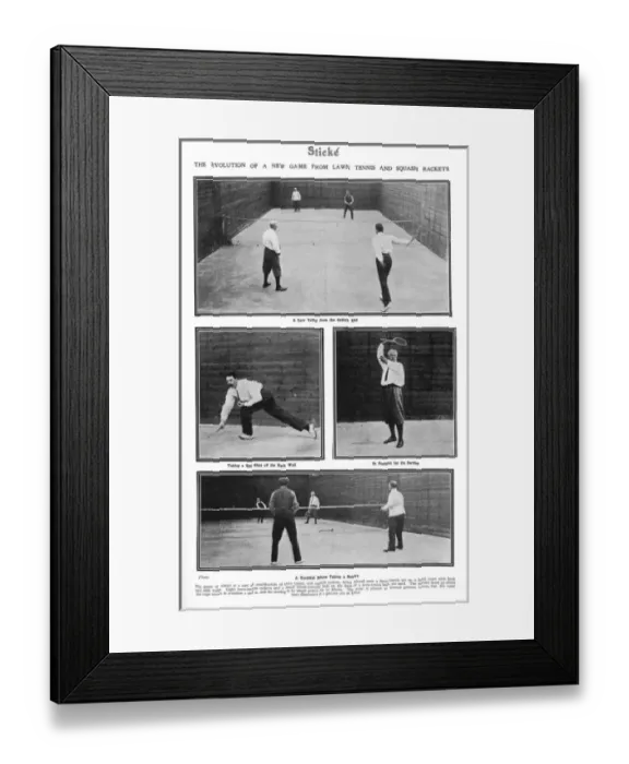 Framed Print : Photographs of the game Stick頢eing played Framed Print : Photographs of the game Stick頢eing played