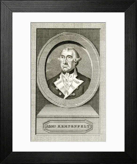 Framed Print : Richard Kempenfelt - British Rear-Admiral Framed Print : Richard Kempenfelt - British Rear-Admiral
