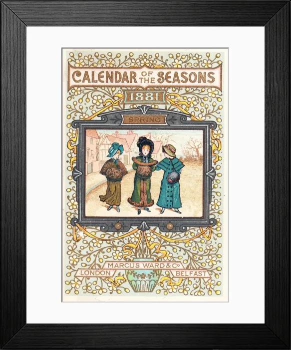 Framed Print : Calendar of the Seasons, 1881 -- Spring Framed Print : Calendar of the Seasons, 1881 -- Spring