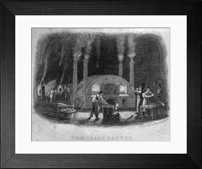 Framed Print : Book of Trades, The Glass Blower Framed Print : Book of Trades, The Glass Blower
