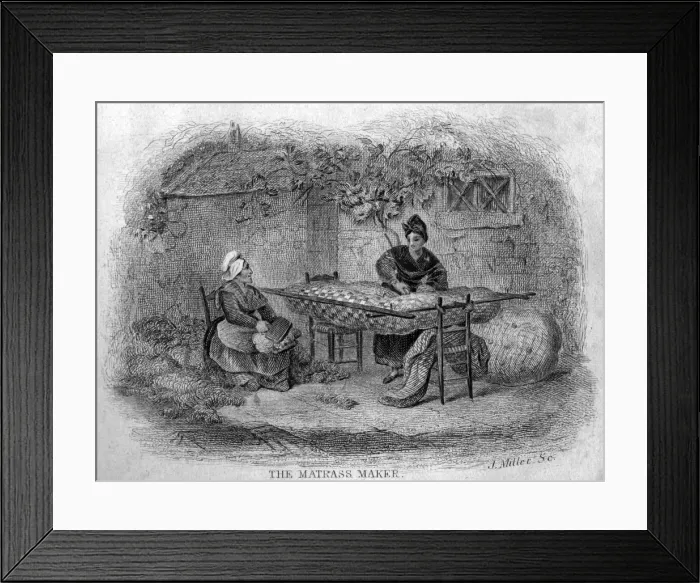 Framed Print : Book of Trades, The Matrass Maker Framed Print : Book of Trades, The Matrass Maker