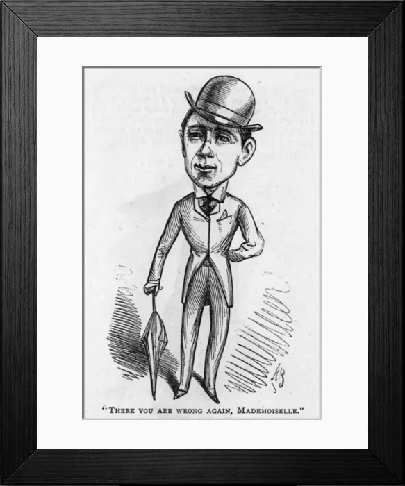 Framed Print : Caricature of the actor Charles Sugden Framed Print : Caricature of the actor Charles Sugden