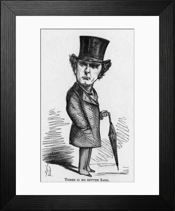 Framed Print : Caricature of the actor Hermann Vezin Framed Print : Caricature of the actor Hermann Vezin