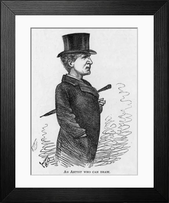Framed Print : Caricature of the actor Henry Neville Framed Print : Caricature of the actor Henry Neville