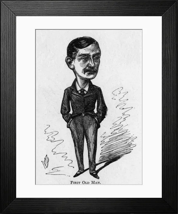 Framed Print : Caricature of the actor John Hare Framed Print : Caricature of the actor John Hare