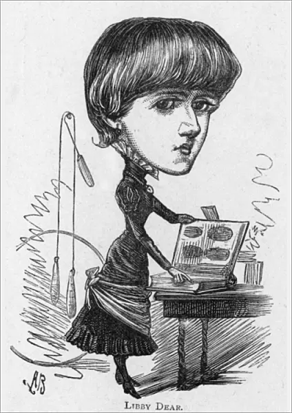 Caricature of the actress Miss Connie Gilchrist