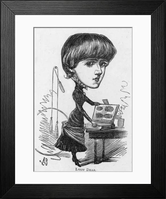 Framed Print : Caricature of the actress Miss Connie Gilchrist Framed Print : Caricature of the actress Miss Connie Gilchrist