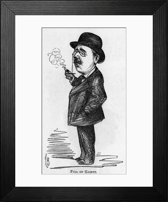 Framed Print : Caricature of the actor Robert Soutar Framed Print : Caricature of the actor Robert Soutar