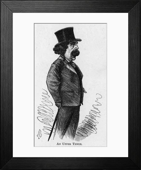 Framed Print : Caricature of the singer John Sims Reeves Framed Print : Caricature of the singer John Sims Reeves
