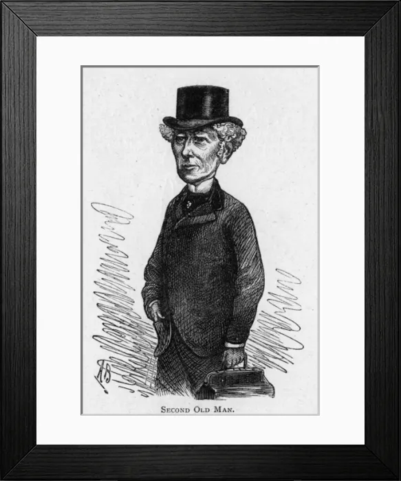 Framed Print : Caricature of the actor William Farren Framed Print : Caricature of the actor William Farren