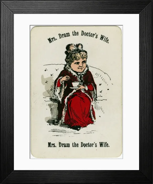 Framed Print : Cheery Families - Mrs Dram the Doctors Wife Framed Print : Cheery Families - Mrs Dram the Doctors Wife
