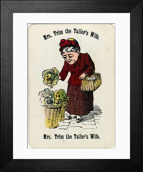 Framed Print : Cheery Families - Mrs Trim the Tailors Wife Framed Print : Cheery Families - Mrs Trim the Tailors Wife