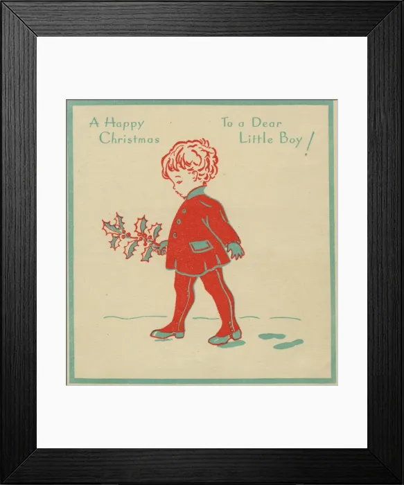 Framed Print : Christmas card - Dear Little Boy Framed Print : Christmas card - Dear Little Boy