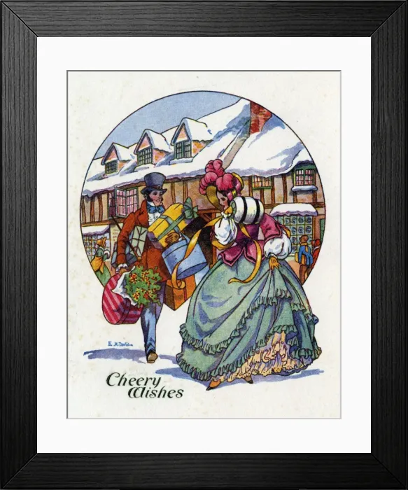 Framed Print : Christmas card - Last Minute Shopping Framed Print : Christmas card - Last Minute Shopping