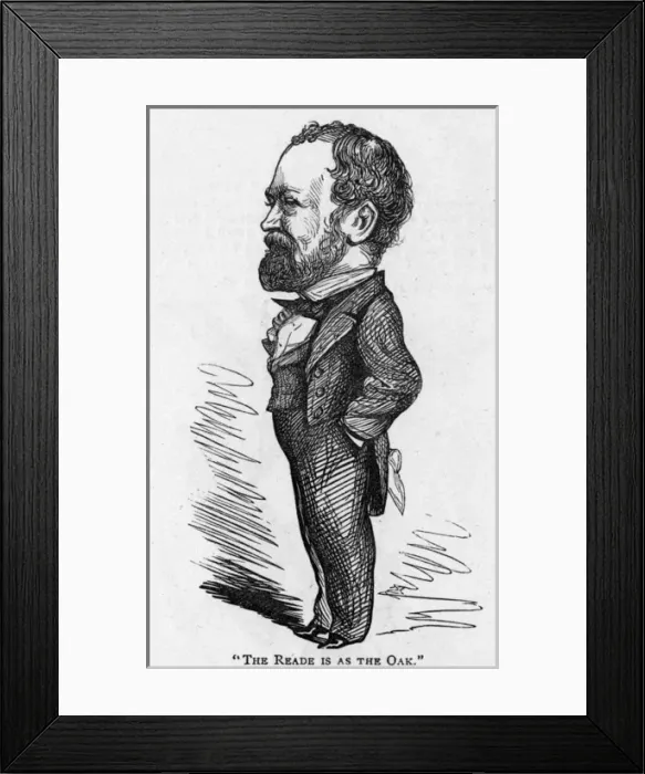 Framed Print : Caricature of the novelist and dramatist Charles Reade Framed Print : Caricature of the novelist and dramatist Charles Reade