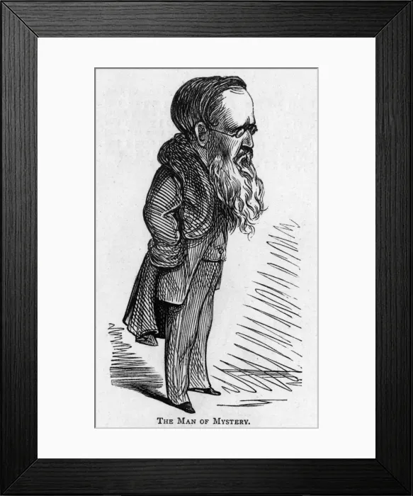 Framed Print : Caricature of the author Wilkie Collins Framed Print : Caricature of the author Wilkie Collins