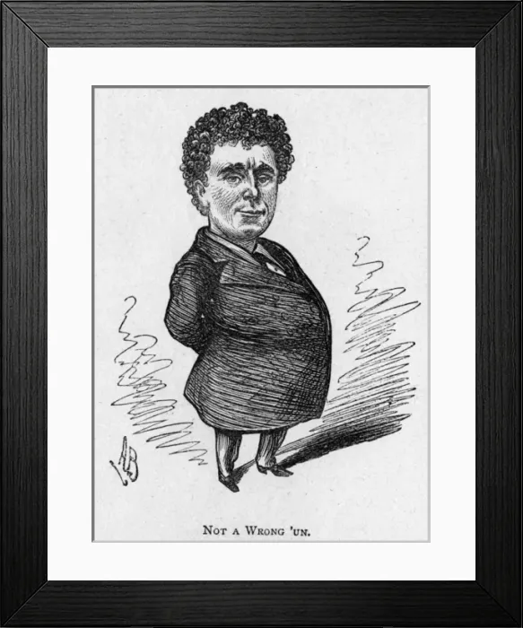 Framed Print : Caricature of the actor Edward Righton Framed Print : Caricature of the actor Edward Righton
