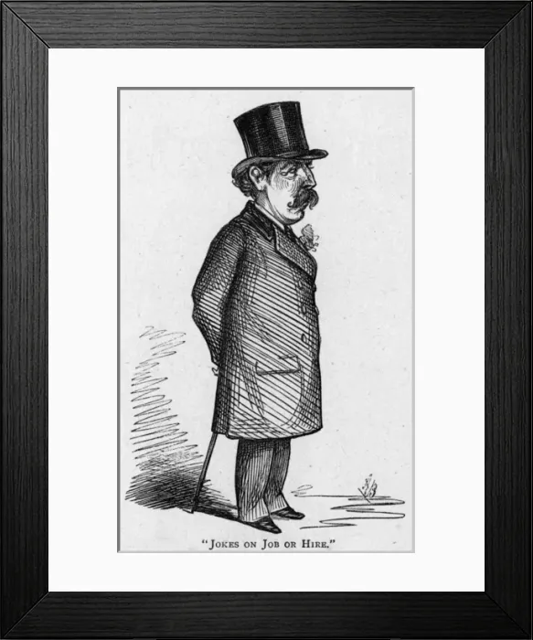 Framed Print : Caricature of the comic author Robert Reece Framed Print : Caricature of the comic author Robert Reece